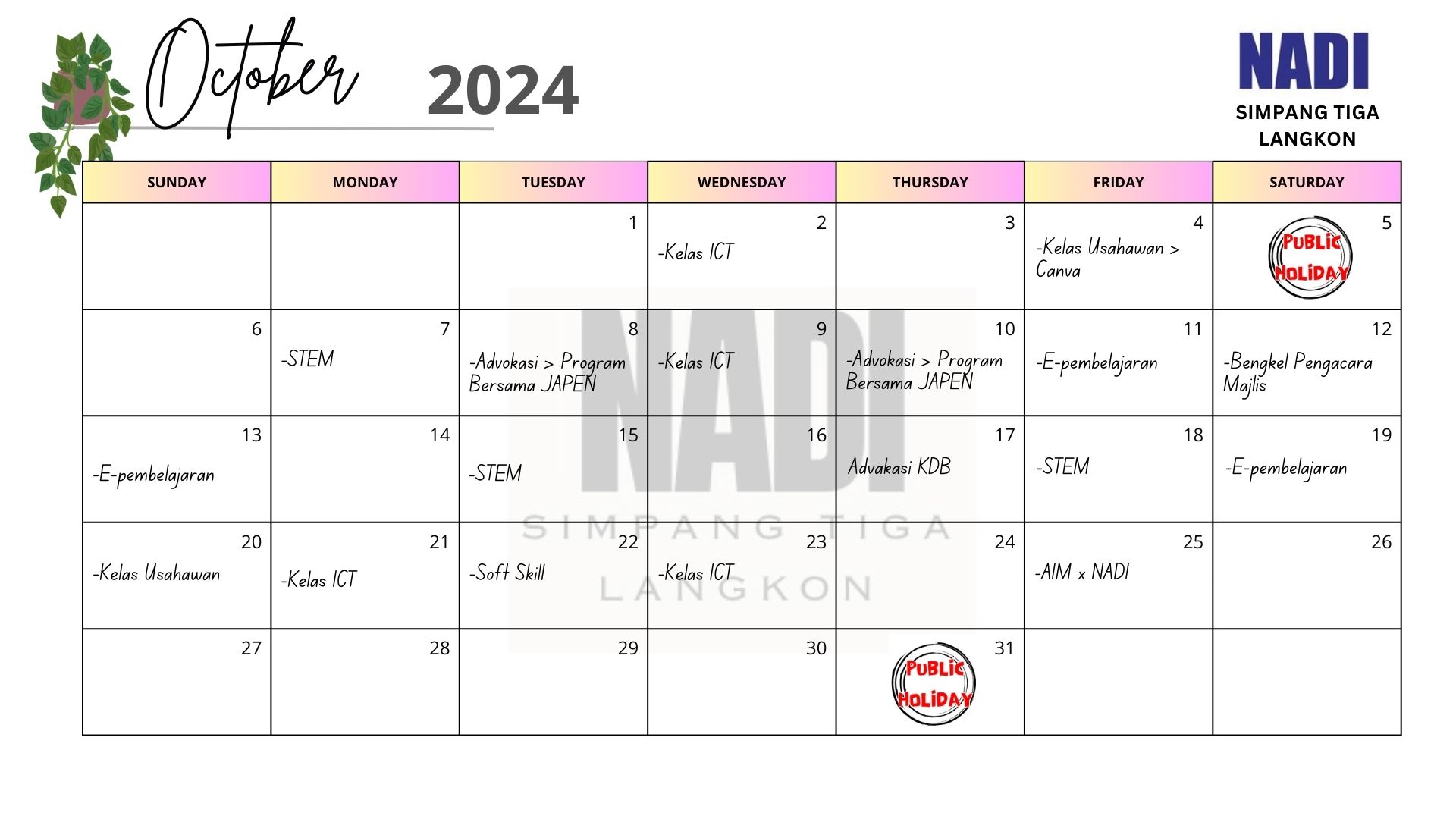 Event-Calendar-Nadi-October